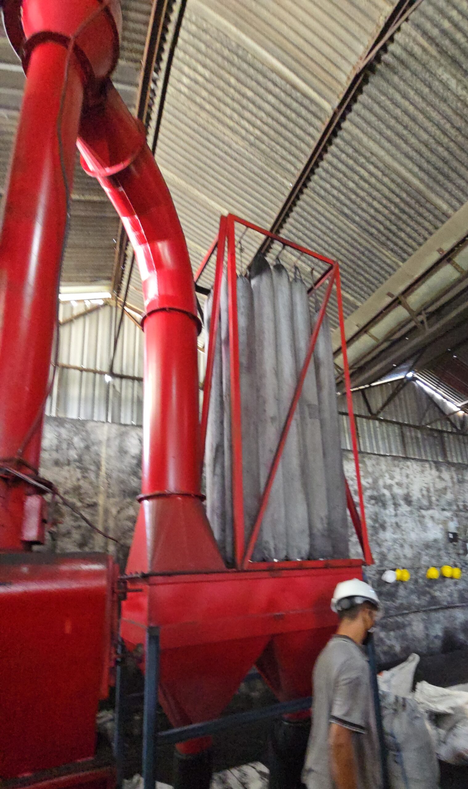 Coconut shell charcoal grinding process at a production partner